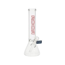 ROOR  Little Sista 3.2mm Red/White 14.5mm Beaker Bong Pipe Bubbler Rig LOOK picture