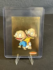 Rugrats Nickelodeon Gold Foil Navarrete Sticker PERU 2003 RARE Tommy & Phil  picture