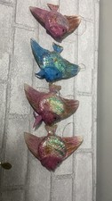 Angel Fish,Tropical Fish,Ornament,Sequins,Christmas,Vintage,1990s set of 4  picture