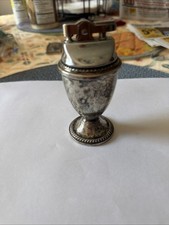 Vintage sterling silver Table Lighter Pedestal Base Weighted w/ Removable Insert picture