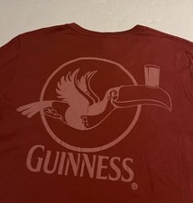 Guinness Beer Toucan T-Shirt LARGE Brewery Gate Stout Draught Ireland Pint picture