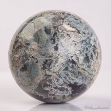 457g 71mm Moss Agate Sphere Crystal Natural Aquatic Plant Water Grass Reiki Ball picture