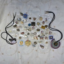 Vtg 48 Total Items Shriners Masonic Pins Lot Hadi Zorah Grand Lodge KY Cahaba picture