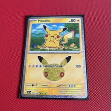 Pikachu 050/128 Holo Rare 30th Anniversary Pokémon TCG picture