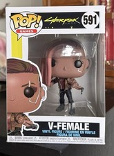 VAULTED Funko Pop Games: V-FEMALE #591 (Cyberpunk 2077 Game) w/Protector picture