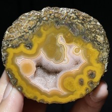 Half Rough Agate ore crystal Achat Nodule Chinese bloody battle Agate 100g A066 picture