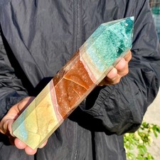 1.45LB Natural Ocean Jasper obelisk Crystal polished Mineral Specimen Healing picture