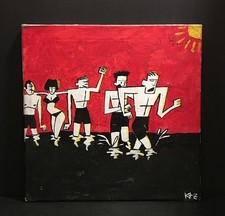 Original pop art painting. 1980's by French artist Eric Kuntz. Bold and sporty. picture