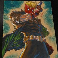 Grifter WildCATS DC Comics Art Print Signed 8.5x11 | Art by Keyeske picture