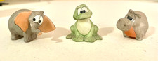 3 Vintage Figurines SIMILAR to HAGEN RENAKER Miniature Frog Hippo Elephant Cute picture