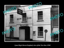 Lyme Regis Dorset England The New Inn c1940 Old Large Historic Photo picture