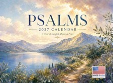 Psalm Calendar 2027 Bible Monthly Wall Calender 12 Month Religious picture