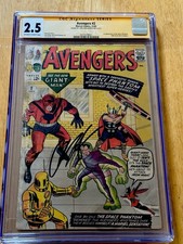 1963 AVENGERS #2   SIGNED/autographed By CHRIS HEMSWORTH /THOR CGC 2.5 Marvel picture