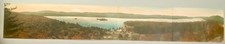 c1905 Eagle Bay Hotel Adirondacks Fourth Lake Fold Out Postcard Hand Colored 22