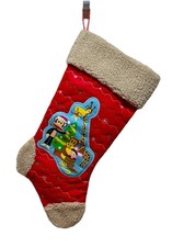 VTG Rare HTF Paul Frank + Friends Lg Felt Sherpa Embroidered Christmas Stocking picture