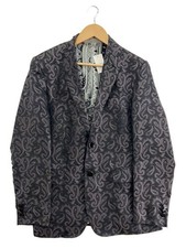 ETRO Silk Jacket Men 46 Torn Cuffs Hem Tailored Used (Ages 14+) picture