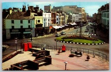 Worthing South Street Roundabout Postcard 1960s Woolworths W.H. Smith UK AA667 picture