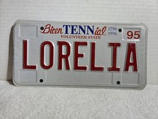 Vintage 1995 Tennessee Vanity License Plate 