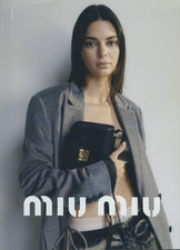 Miu Miu Kendall Jenner Blazer Denim Utility Skirt Multi-Page Fashion Print Ad picture