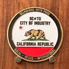 Martin Brower City of Industry Green Belt Safety Champion Challenge Coin  W#30 picture