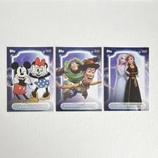 Topps D23 Disney Non-Sport Trading Card Lot 3 Mickey Minnie Woody Buzz Elsa picture