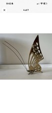 Set of TWO Vintage mid-century modern butterfly letter holder picture