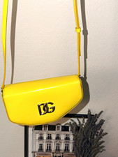 Dolce & Gabbana Yellow DG Logo Animal Print Small Crossbody, Magnetic, GoldHW picture