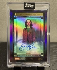 2025 Topps Marvel The Collector Museum Purple EMILIA CLARKE as G'IAH Auto /15 picture