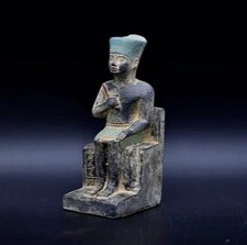 Egyptian Artifacts A Rare Authentic Pharaonic Statue Egyptian Phataoh Khufu BC picture