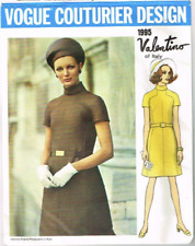Valentino of Italy Vogue Couturier Design Dress Pattern 1995 Size 8 1960's VTG picture