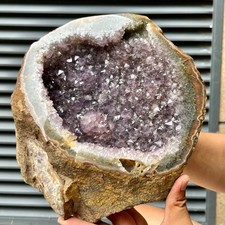8.8 lb  Natural Amethyst geode quartz cluster crystal specimen Healing picture
