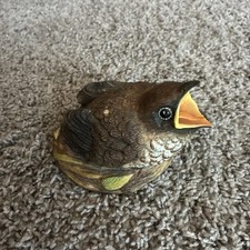 Vintage BOEHM Bone Porcelain Nesting Fledgling Cuckoo Made in England picture