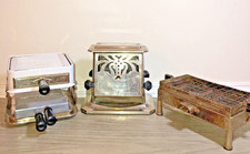 Collector's Toasters 1920s Rare Original Mixed Brands Lot of 3 Antique Used #1_9 picture