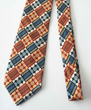 Missoni Tie 100% Silk Made in Italy Orange / Blue *BG0224p picture
