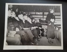 Vintage 7x9 Photo General Evangeline Booth Salvation Army Farewell London 1939 picture