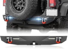 Rear Bumper Compatible with Jeep JK JKU 2/4 doors 2007-2018 Fits Unlimited 2/4  picture