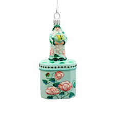 Patricia Breen Santa for Mimi Poppies Tea Party Jeweled Spring Ornament 2939 picture