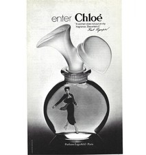 Print Ad Chloé Perfume Fragrance Karl Lagerfeld Vintage 1970s Women Fashion picture