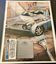 Schick Quattro Titanium Shaving Razor - Print Ad / Poster / Wall Art - MINT picture