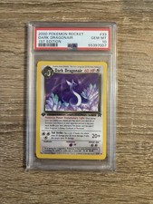 Pokémon TCG 2000 Team Rocket 1st Edition Dark Dragonair 33/82 Regular PSA 10 picture