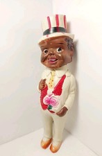 Vintage 1930s Japan Celluloid Young Man  Suit Flowers Ornament Hanging Decor  picture