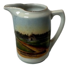 SCHENECTADY NY NEW YORK Souvenir  Porcelain UNION COLLEGE Trinket Gold Creamer picture