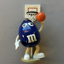 M&M'S MARS Large BLUE candy DISPENSER bowl toy JAMMIN Basketball player hoop picture
