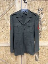 USMC Dress Alpha Green Service Uniform Jacket PLUS2 Service Bravo Uniforms Sz 34 picture