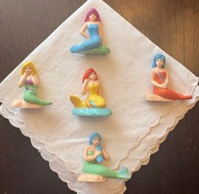 Five Vintage Soma Mermaids 2 in.  # 1  3  5  8  10 PVC Figures 1991 picture