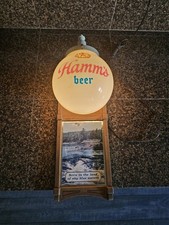 Vintage Hamm’s Beer Lighted Globe Sign Land of Sky Blue Waters Breweriana 1960s picture