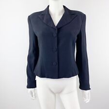Vintage Emporio Armani Women's Navy Blue Blazer Jacket Size S picture