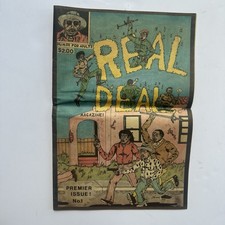 Real Deal Magazine #1 Underground Comix Lawrence Hubbard RawDog 1989 LA Comics picture