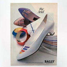 Bally of Switzerland Womens Shoes Vintage Magazine Print Ad 1983 picture