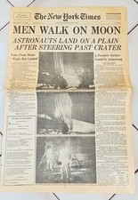 Men Walk on Moon – New York Times July 21, 1969 Late City Ed. Full Section 18 pp picture